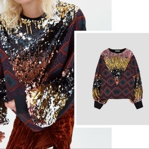 Sequin jumper zara Clearance